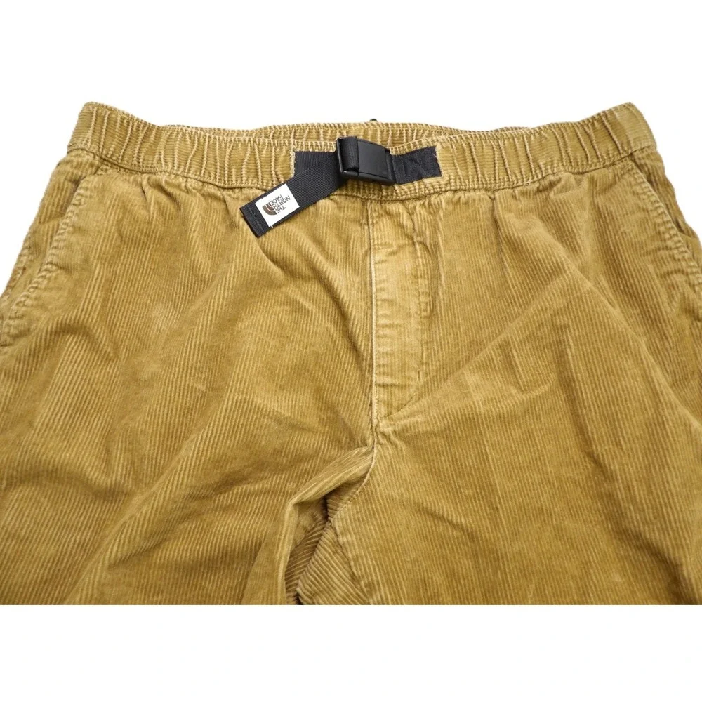 The North Face Berkeley Cord Pants Men XL Tan Cotton Corduroy Belted Field Hike